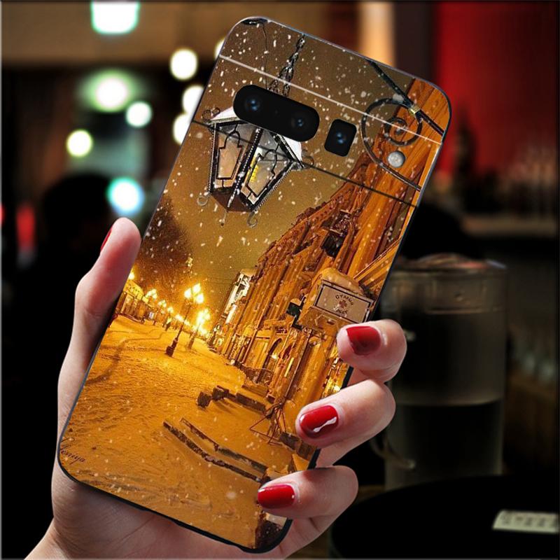 

Phone Case For Google Pixel 10 9 Pro XL 9A 8 7 6 Pro Pixel 8A 7A 6A Pixel 8 7 6 5 Landscape Winter Light Snow Google Pixel 9a