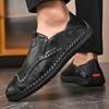 Leisure Flat Shoes Men Ultra-light Classic Driving Shoes Comfortable Soft Leather Shoes Men's Casual Shoes