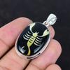 Scorpio Zodiac Sign In Black Onyx Pendant 925 Sterling Silver Gemstone Pendant Handmade Astrology Pendant Horoscope Pendant Scorpio Jewelry