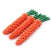 2pcs Pet Toy Carrot Knot Rope Bite Resistant Teeth Grinding Interactive Chew Toy for Dogs Self Entertaining
