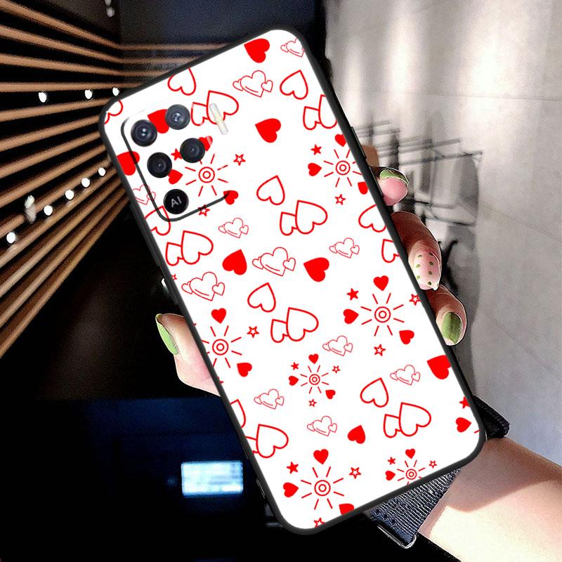 Heart Cartoon Girls Case For Oppo A78 A98 A18 A38 A58 A60 A80 A40 A77 A57 A17 A74 A54 A94 A96 A76 A16 A15 A5 Pro