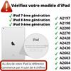 Coque + 2 Verres Trempés - Phonillico - iPad 9/8/7 - Antichoc - Silicone Transparent - 10,2 pouces