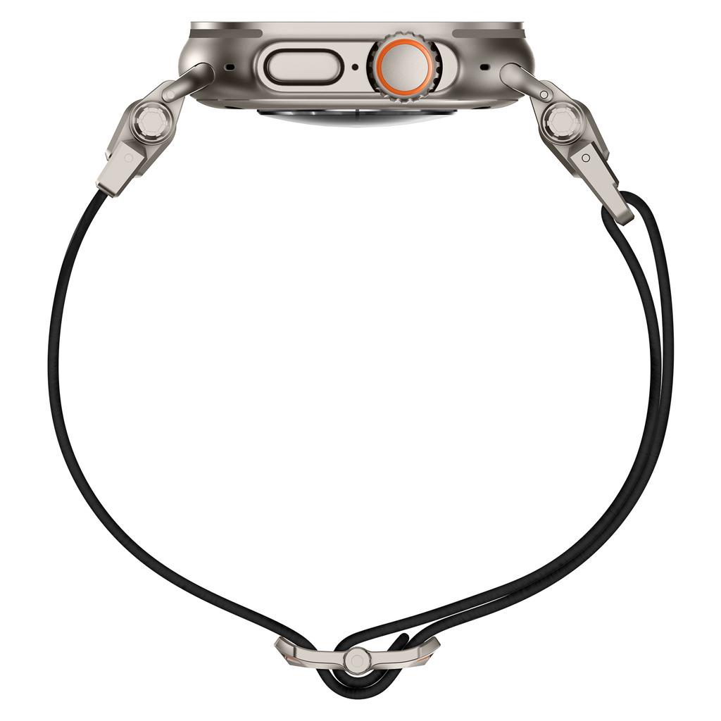 Armband für Apple Watch Serie 10 Ultra 9 8 7 SE 6 5 4 3 2 1 46mm 49mm 45mm 44mm 42mm Titanfarbenes Metallverbinder Nylon Uhrenarmband