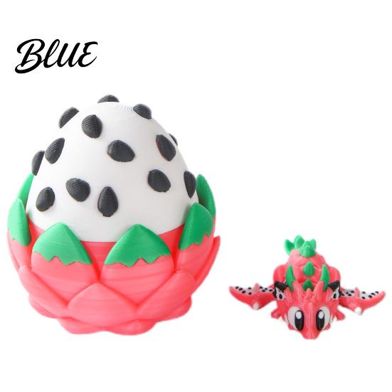 Stress Relief Dragon Flexible Sports Ball And Egg Articulated Fidget Toy 3D Egg Toy Printed with Winged Inside Desk Bendable Figure