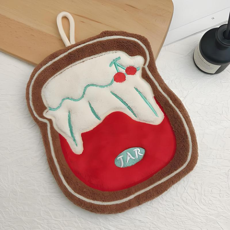 Kitchen Hand Towel Bathroom Absorbent Hand Towel Wall Hanging Cloth Thickened Handkerchief For Kitchen Hand Towel Cleaning Cloth
