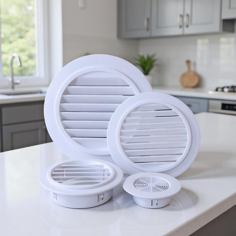 Kitchen Bathroom Air Ventilation Extract Valve Grill AC Hole Cover Dust Blocker Wall Ducting Decorative Lid