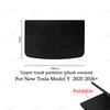 Trunk Cargo Cover For Tesla Model Y Juniper 2025 Curtain Rear Luggage Carrier Retractable Partition Baffle Plate Extra Storage