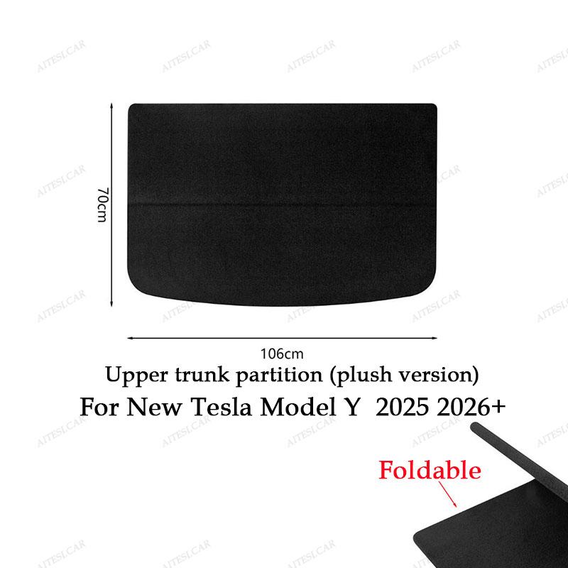 Trunk Cargo Cover For Tesla Model Y Juniper 2025 Curtain Rear Luggage Carrier Retractable Partition Baffle Plate Extra Storage