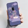Coque Mignonne Pour Sony Xperia XZ2 Premium Fundas SO-04K SOV38 Coque Imprimée Housse de Protection Silicone Souple Dessin Animé Coque Noire