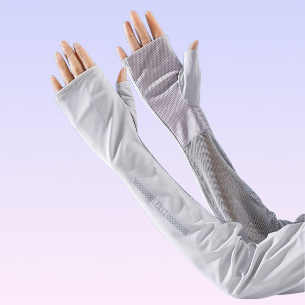 

Защита от солнца, ледяной рукав, анти-УФ-длинные перчатки, модные рукава