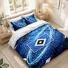 Bedding Set 1 Duvet Cover 2 Pillowcases Hamburger SV Football Print Bedroom Home Decoration