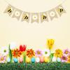 Bumble Bee Banner Burlap with Daisy Flower Bunting Happy Bee Day Decorations Garland Bumblebee Party Decorations for Baby Shower Birthday Supplies