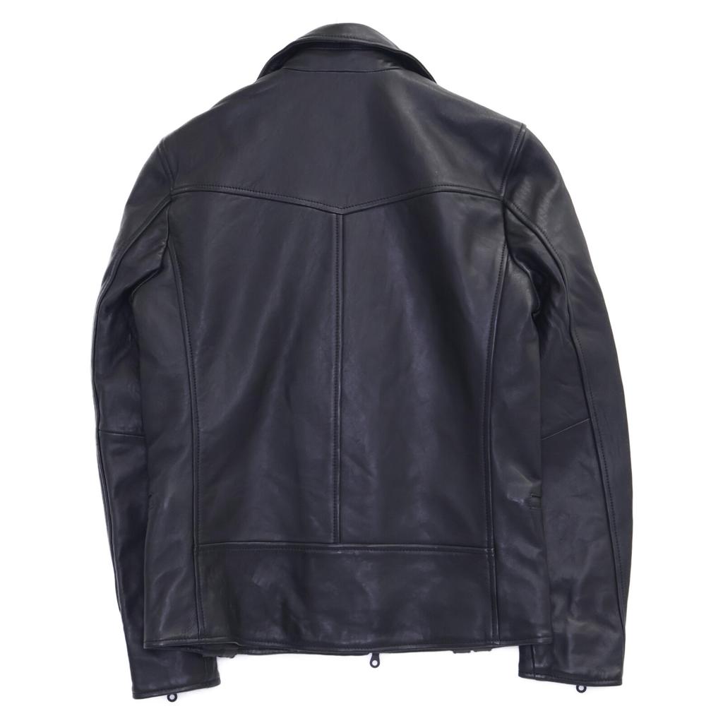 CATHY JANE AKCJ48 New Zealand Sheep Black Double Riders Jacket 2 blackUsed