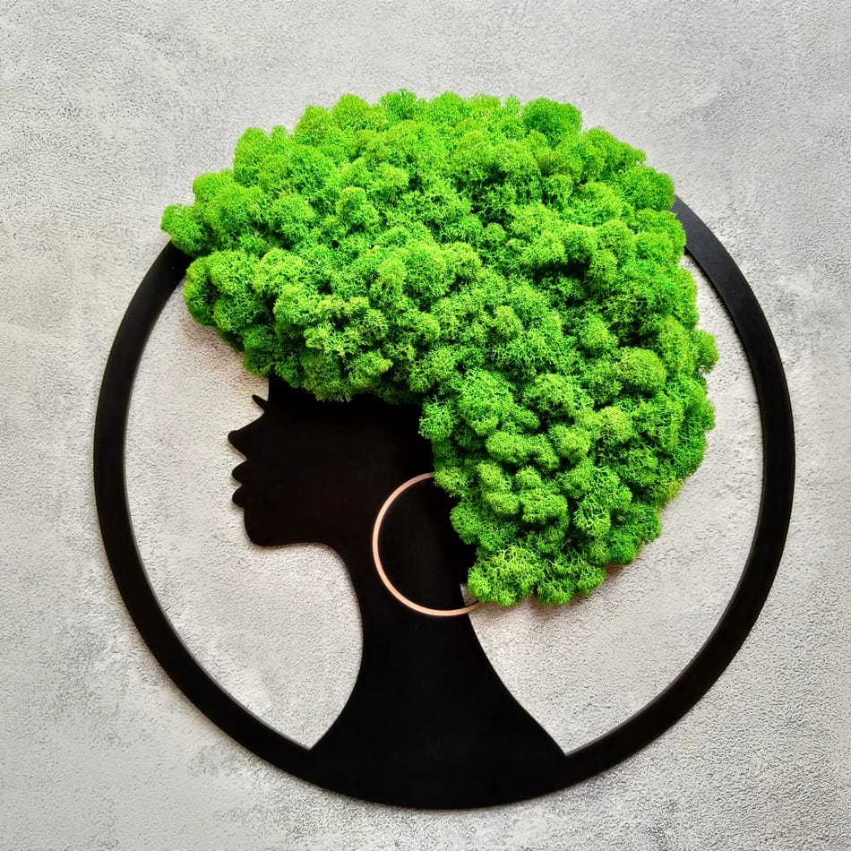 Woman with Afro - Moss Hair