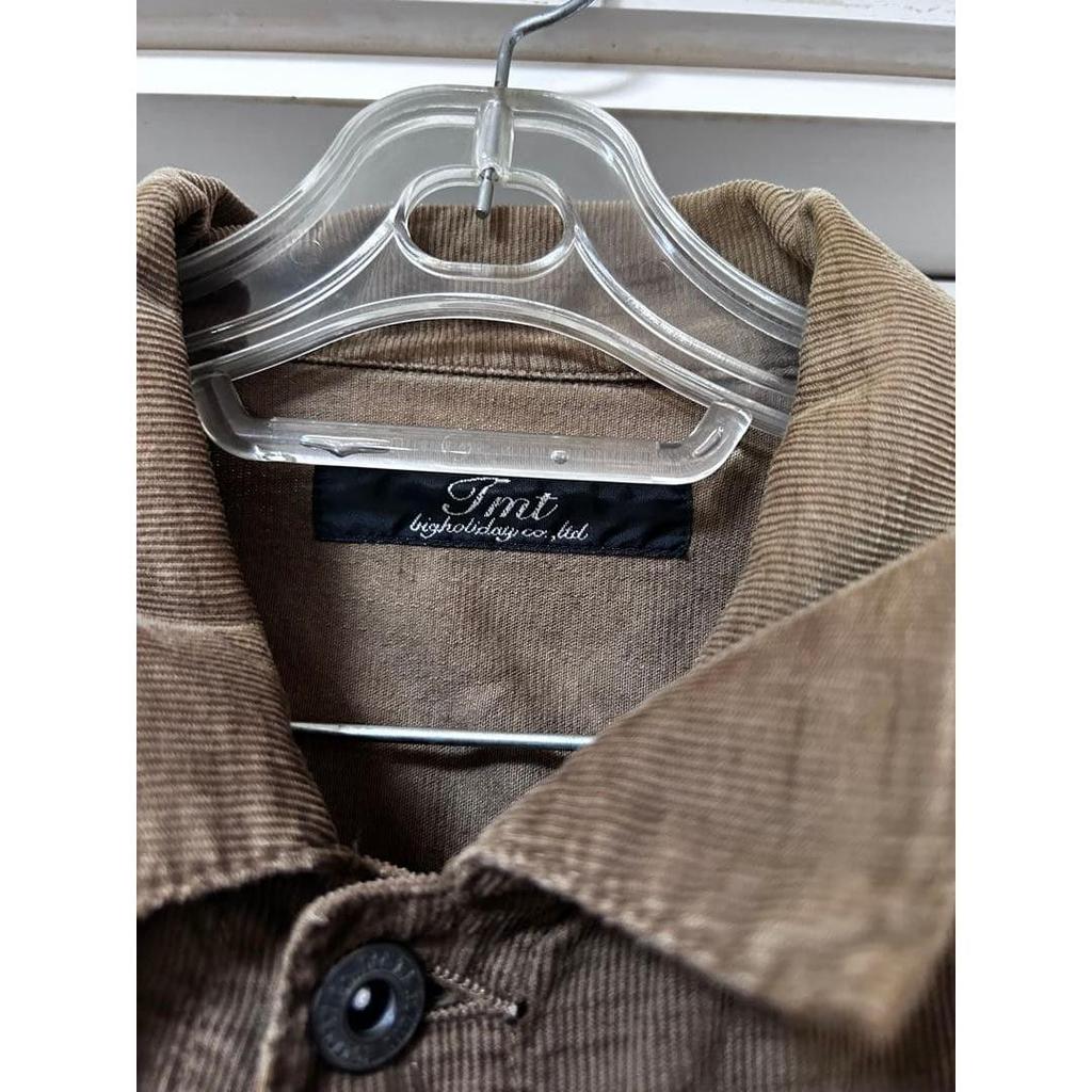 Used TMT BIGHOLIDAY Trucker Jacket S Corduroy Brown Old Clothes