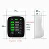 Air-Quality Monitor Indoor-CO2-Detector Carbon Dioxide Monitor Particulate Matter Dust Temperature Humidity Measurement Multicolor