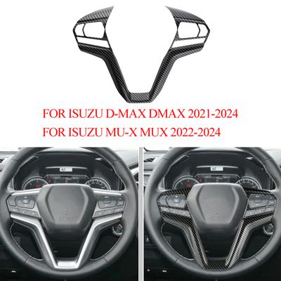 Auto Lenkrad Unten Mitte Chrom Abdeckung Einsatz Zierleiste Für Isuzu D-Max Dmax 2021-2024 Für MU-X MuX 2022-24 Zubehör