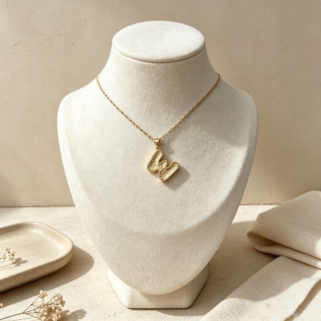 Trendy Modern Minimalist 26-Letter Cute Design Necklace