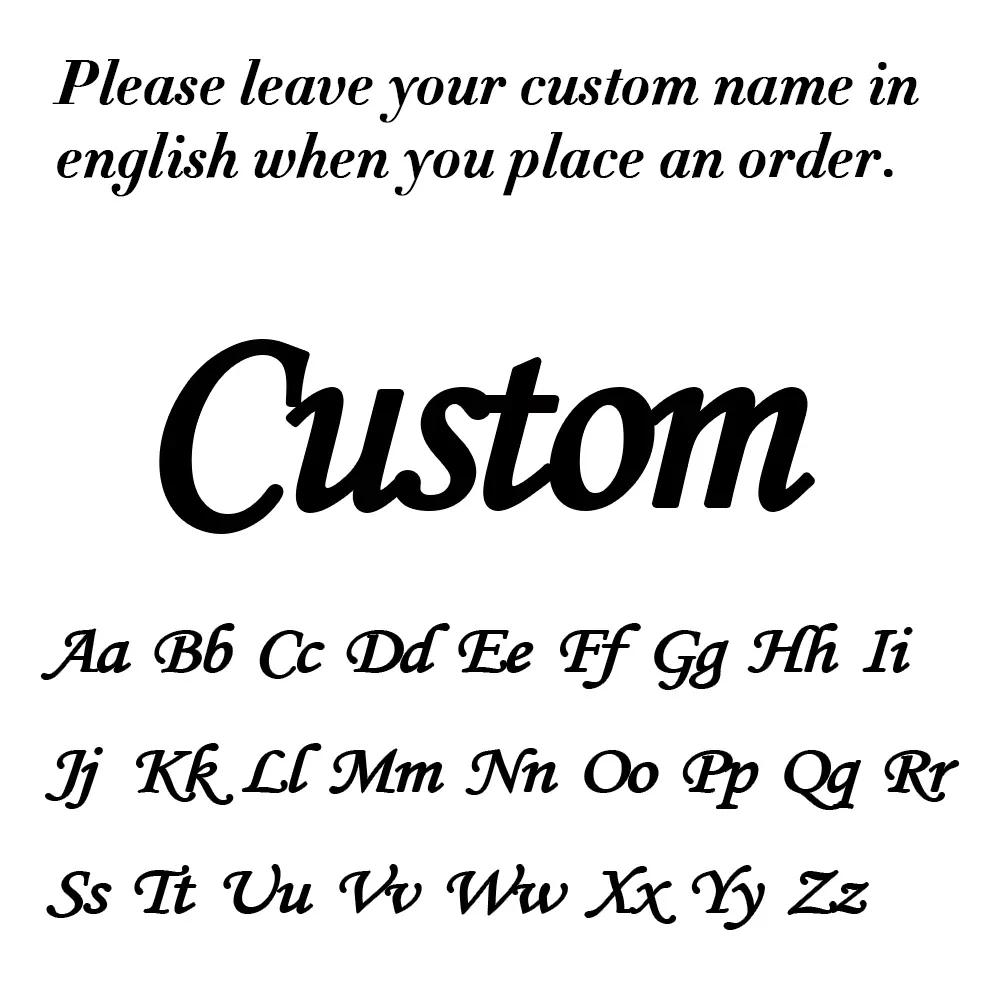 Stainless Steel Custom Name Letters Logo Brooch Personalized Nameplate Pins Badge Trendy Jewelry Gift for Women Men Kids