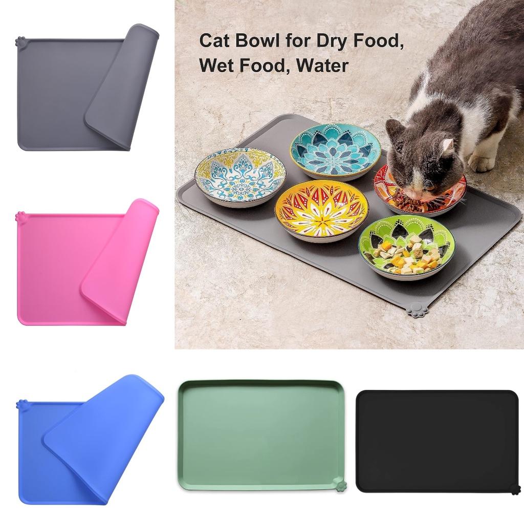 48*30*2cm Silicone Pet Mat Anti-spill Dog And Cat Feeding Mat