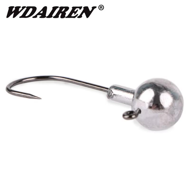 Original Jig Head Hook with T-tail and Curly Tail Soft Micro Lures