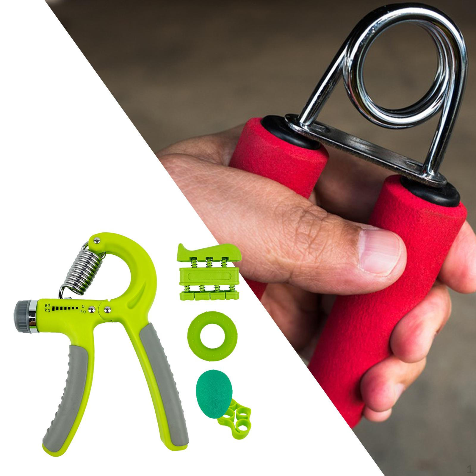 

Тренажер для пальцев, Усилитель предплечий, Силовой тренажер для тренировки запястий в тренажерном зале, захват для рук зелёный