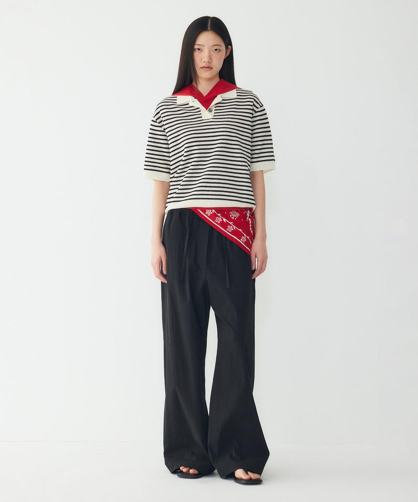 STUDIO TOMBOY Striped Collar Pullover_Ivory 9176352971