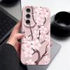 Hand-drawn Style Sakura Case For Samsung Galaxy A57 A37 A17 A56 A36 A26 A16 A55 A35 A25 A15 A54 5G S21 FE S22 S23 S24 Plus S25 Edge S26 Ultra
