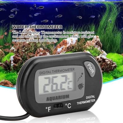 TMISHION Digitales Thermometer Digitales Thermometer für Aquarium-Behälter mit 2 Farben Schwarz