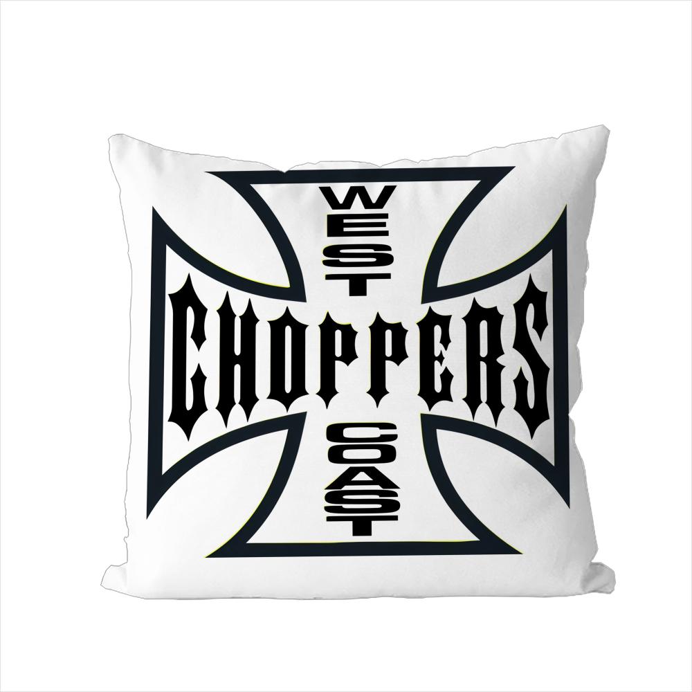 West Coast CChoppers Pillow Case For Car Sofa Decorative Home Doublesided Print Plush Square Throw Pillow Cushion Cover