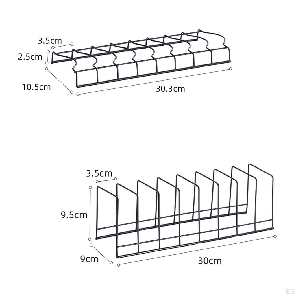 2 Bowl Rack Dish Holder Utensils Multifunction Stable Plate Stand Drain Basket for Counter