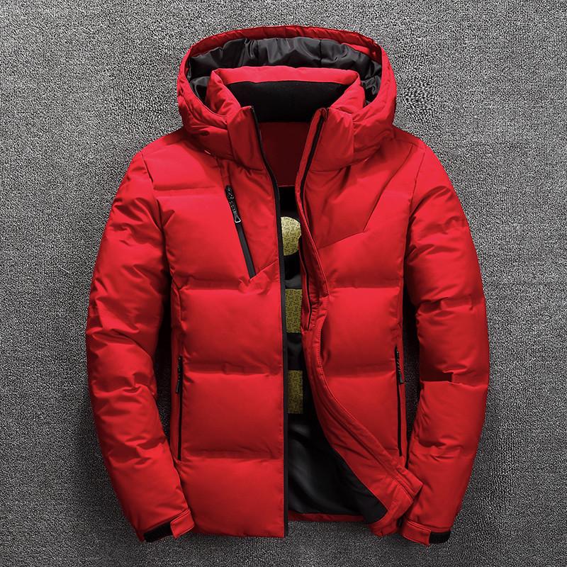 Men's Short Winter Jacket with Detachable Hood—Thickened, Youthful Korean-Style Casual Warm Jacket