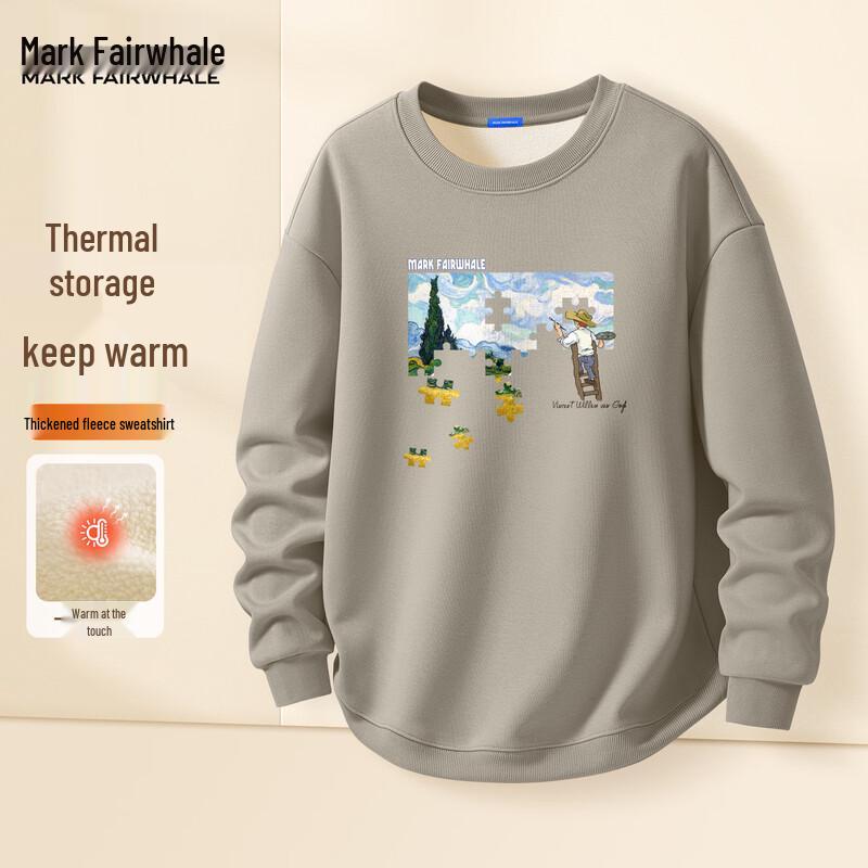 

Mark Fairwhale Men s Fleece-Lined Crewneck Sweatshirt L