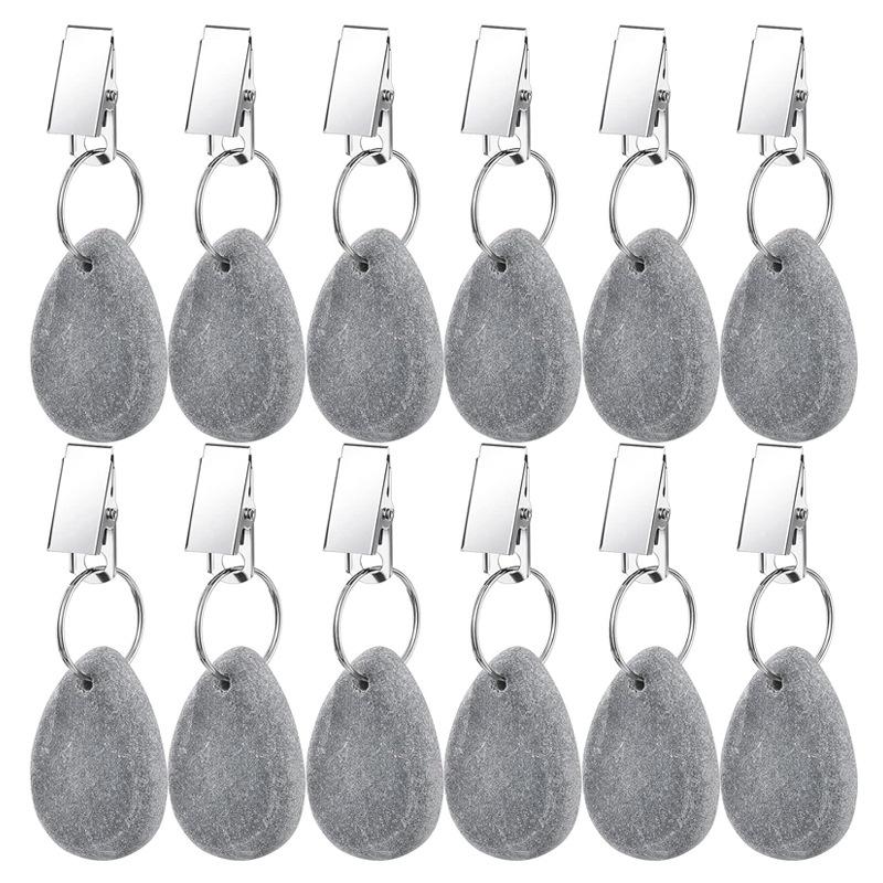 4PCS hot-selling water drop tablecloth clip, tablecloth pendant, curtain fixing clip, large gram heavy windproof clip