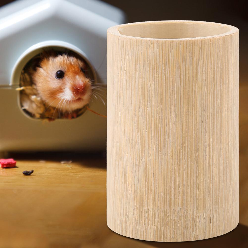 Small Animals Hamster Bamboo Tube Toy Pet Funny Toy Cage Toys (Small)