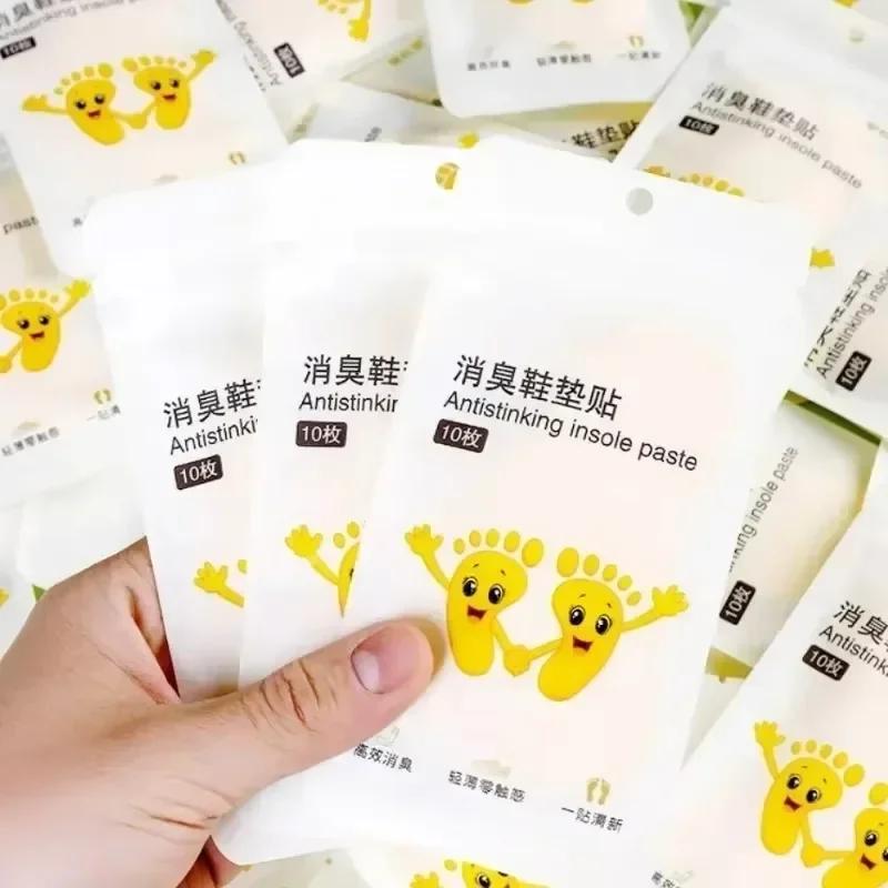 12pcs Shoes Deodorant Sticker Deodorant Foot Odor Deodorants Sneaker Smell Fresh Fruity Aroma Insole Sterilization Stickers
