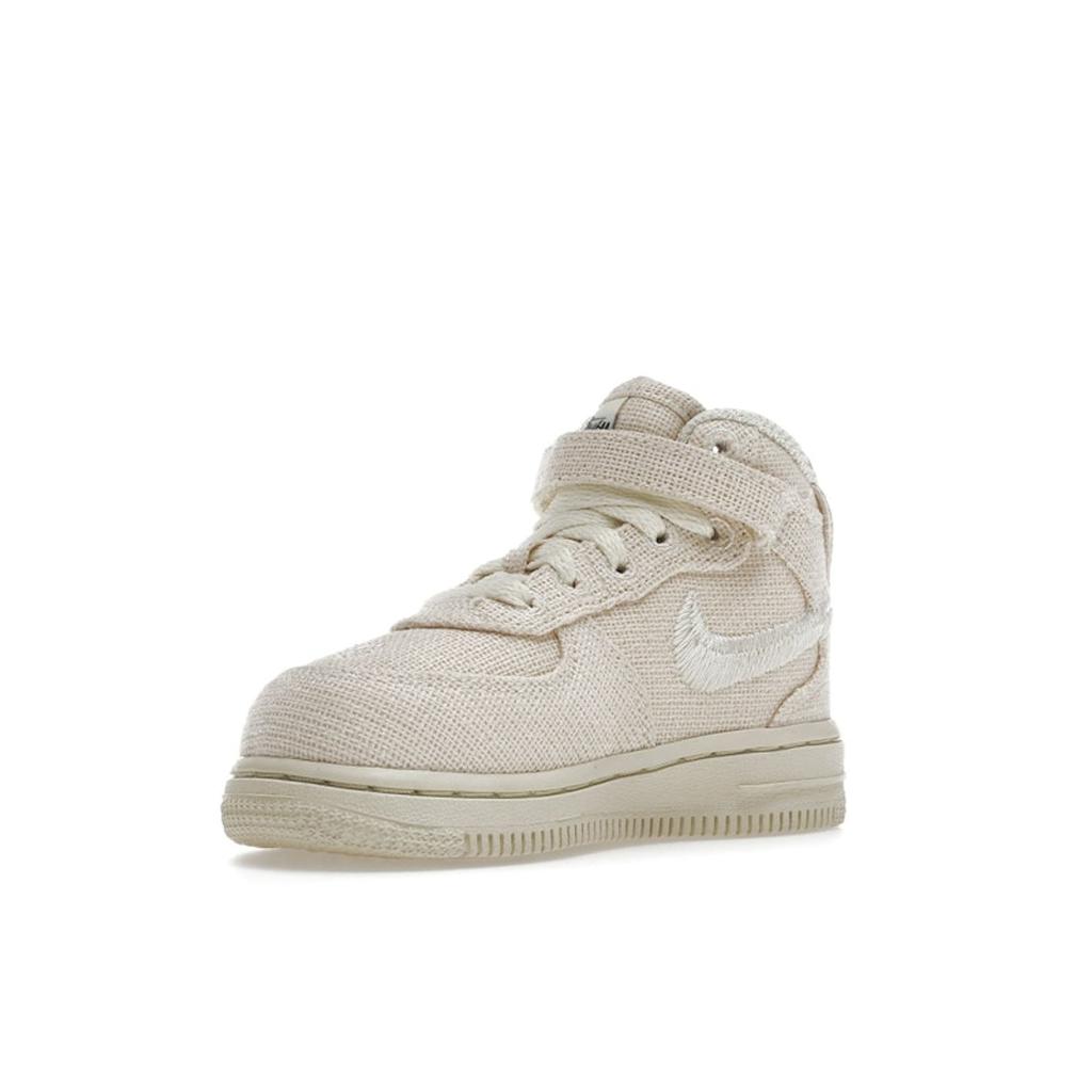 Stussy X Nike Air Force 1 Mid TD Fossil Baby Sneakers Tan DN4159-200