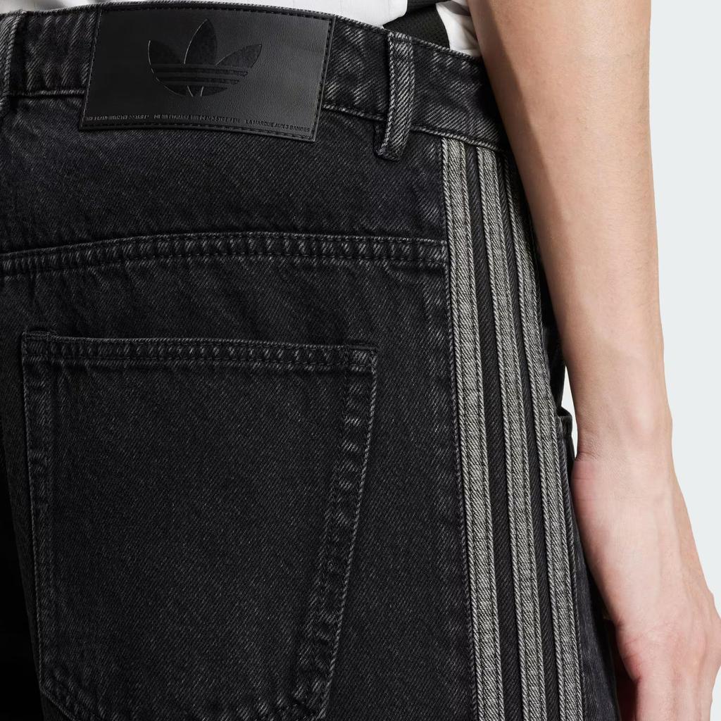 Adidas Originals Firebird Snake Year Limited Comfortable Durable Retro Patchwork Knitted Sports Pants Men Pants Denim-Black JC6718