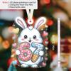 Easter Acrylic Hanging Ornament - Adorable Bunny Pattern, 67 Unique Pendants/Drops/Finials, Ideal Festival Gift for Friends & Family