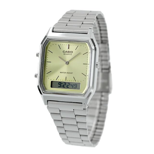 

Часы CASIO Vintage Chipkashi Quartz [Casio] Мужские Женские AQ-230A-9AMQY [Товар] жёлтый