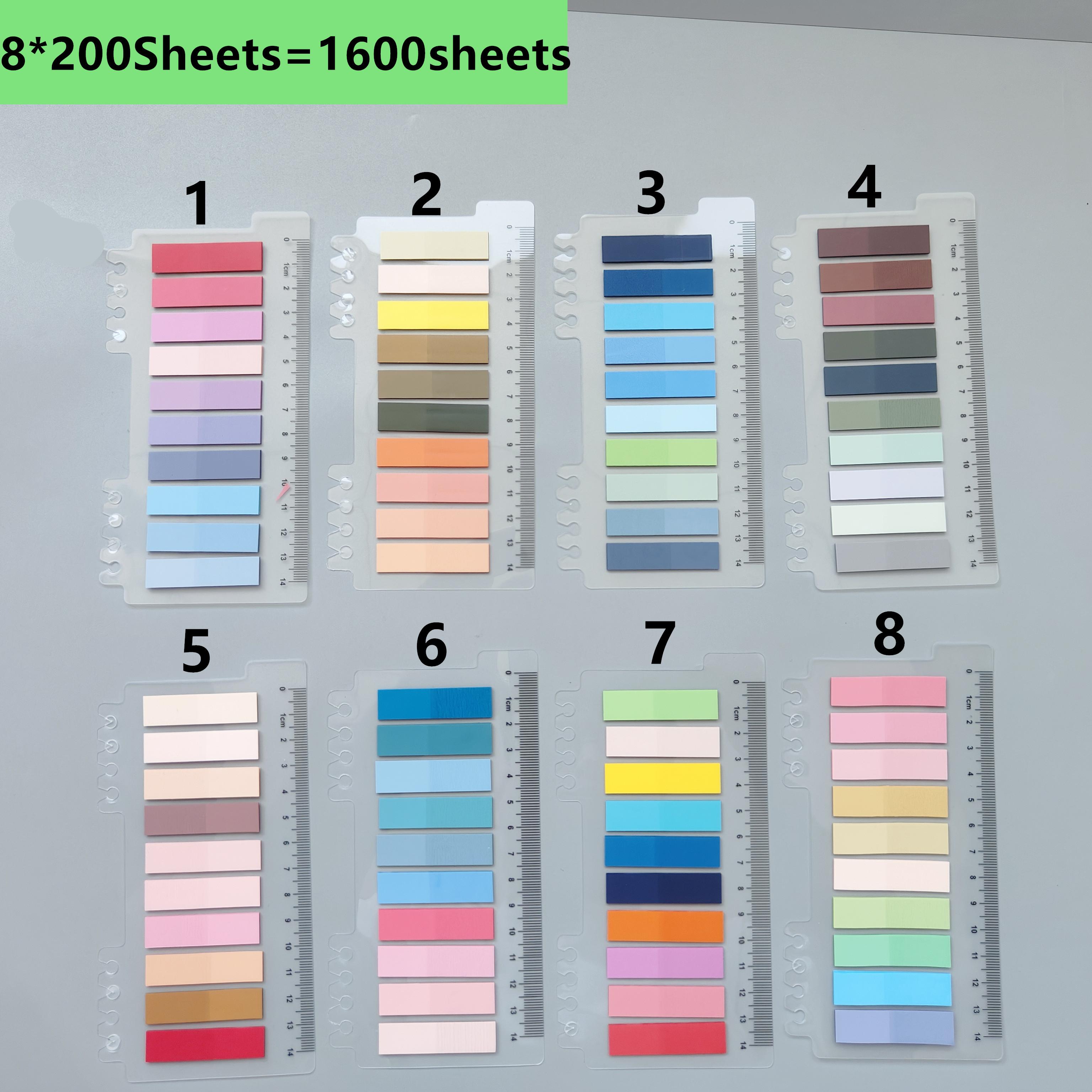 

8Packs/Set Transparent Sticky Notes Self-Adhesive BookMarkers Annotation Reading Book Clear Tab Kawaii Cute Stationery