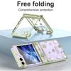 Supply Texture Online Star Plating Transparent Folding Hard Plastic PC Mobile Phone Cover Case for Samsung Galaxy Z Flip 3 4 5 6
