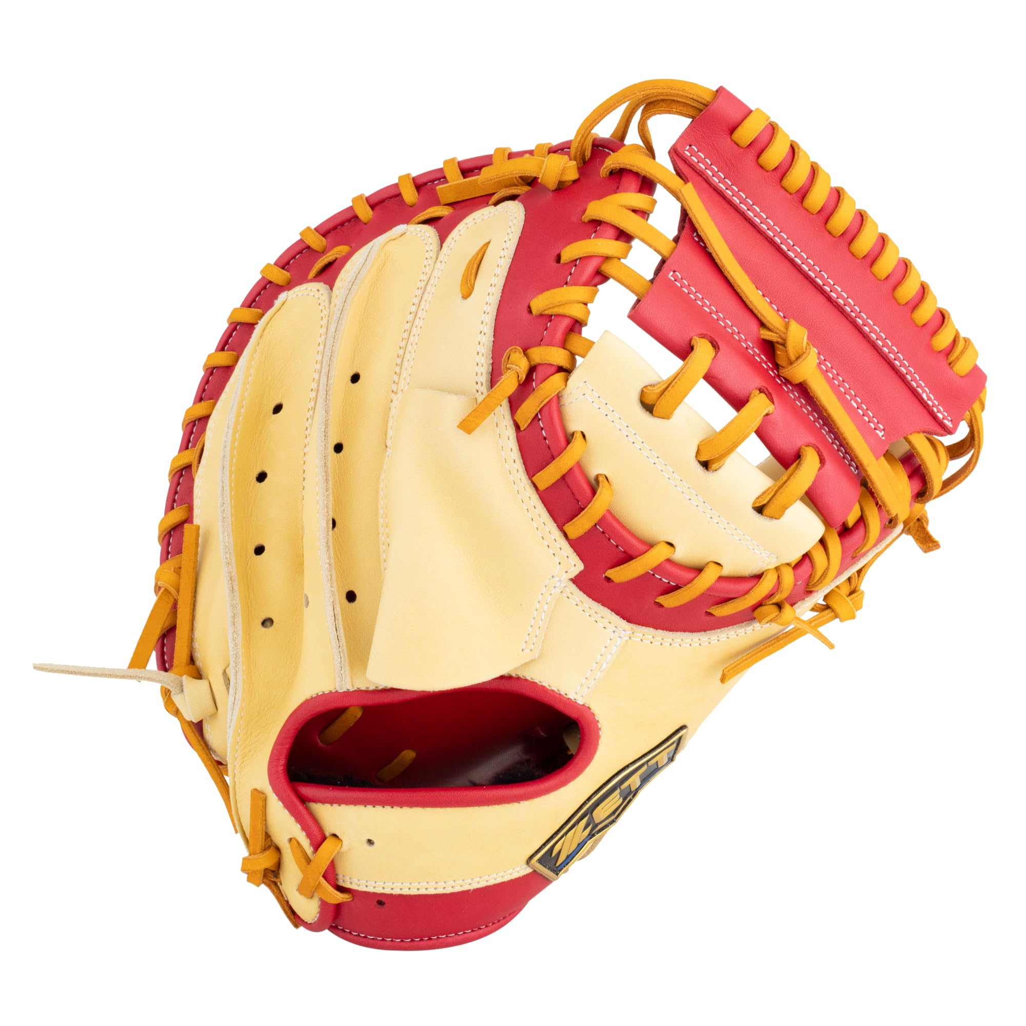 ZETT Neo Status Soft Baseball Tomoya Mori Player Pastel Brown x BRC342622C Catcher s Mitt, Style, Right-Handed Throw, Red,