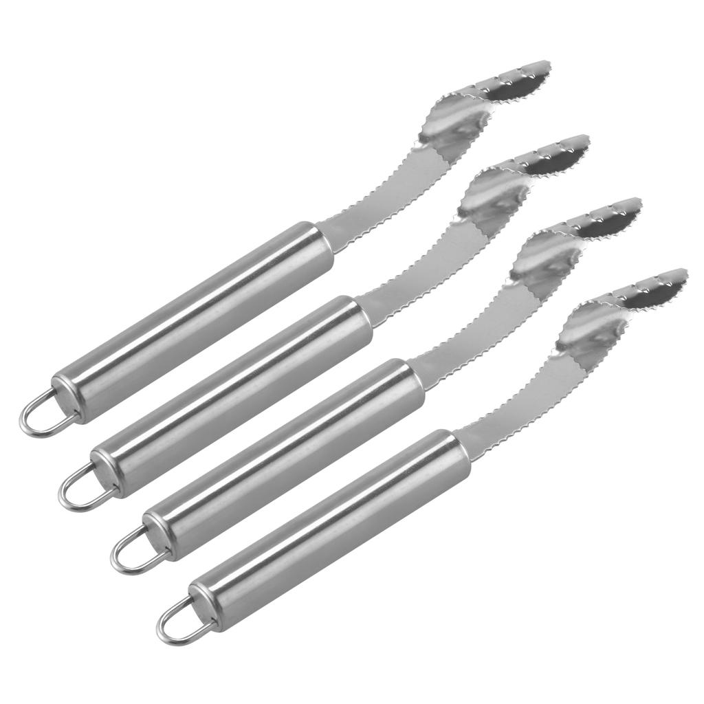 Good-4PCS Jalapeno Pepper Corer,Stainless Steel Chili Grip Jalapeno Corer, Core Deseeder For Jalapenos,Chilis,Bell Peppers