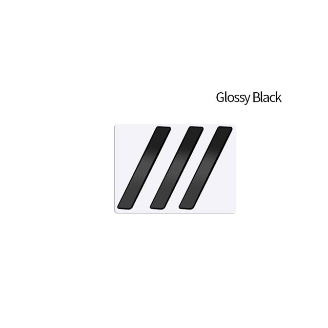 Glossy Black Car Emblem Metal Decorative Strips Badge Logo Body Decals Sticker For Peugeot 107 206 207 208 301 307 308 407 508