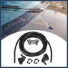 Front Windshield Washer Hose Kit Fit for Jeep Grand Cherokee with 3 Meter Washer Fluid Hose 12 Pcs Hose Connectors - Pack of 15 Black Replacement Car