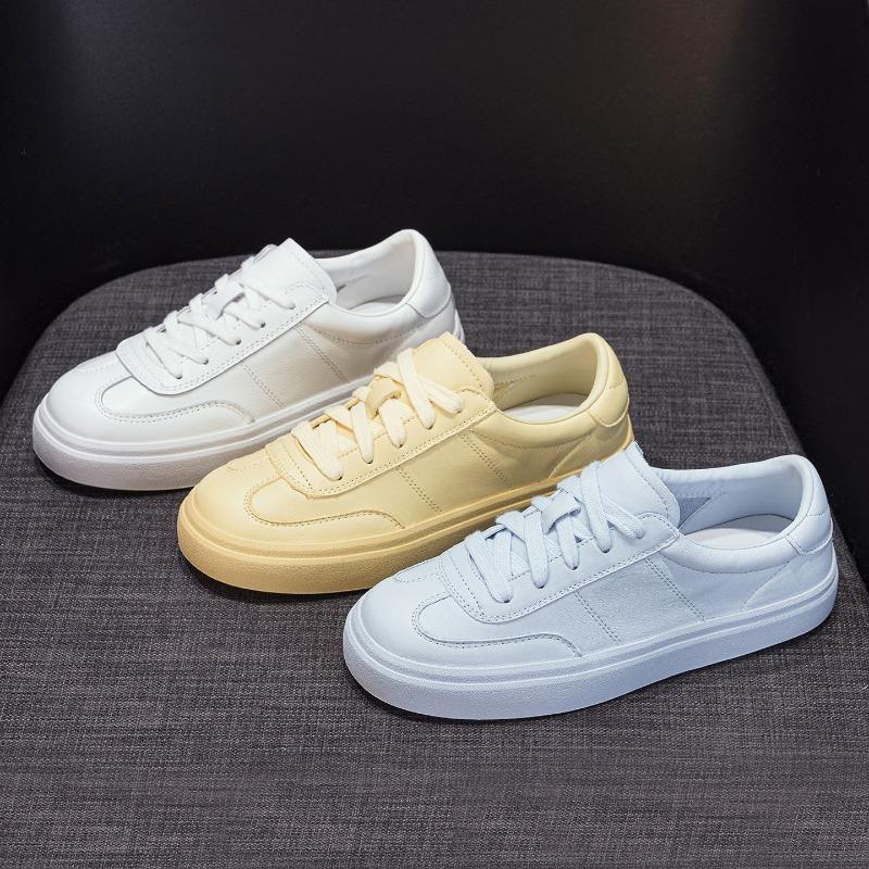 Yellow casual women's new women's shoes sports versatile trendy four-season single shoes board shoes