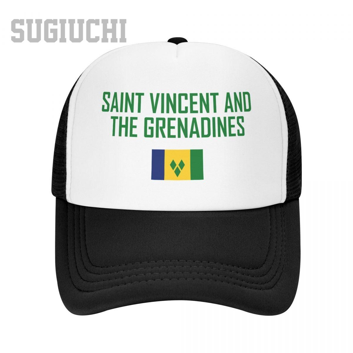

Unisex Mesh Cap Hat SAINT VINCENT AND THE GRENADINES Flag And Font Trucker for Unisex Women Baseball Caps Outdoors Cool