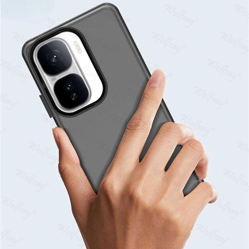 Pouzdro v bonbónové barvě proti pádu pro Vivo iQOO Neo 10 Pro Matné průhledné pouzdro Kryt pro Vivo iQOO Neo 10 Pro