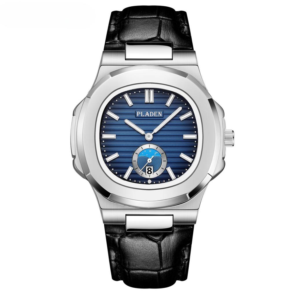 Classic Men's High-end Fashion Business Stainless Steel Waterproof Quartz Watch